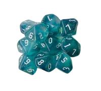 Saiyana 10pcs Dices Poliédricos Acrílico 10 Chillidos Lados Dices Coloridos rol Juego Dices para Jugador Juego Fácil Usar