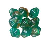 Saiyana 10pcs Dices Poliédricos Acrílico 10 Chillidos Lados Dices Coloridos rol Juego Dices para Jugador Juego Fácil Usar