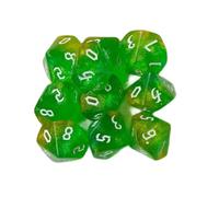 Saiyana 10pcs Dices Poliédricos Acrílico 10 Chillidos Lados Dices Coloridos rol Juego Dices para Jugador Juego Fácil Usar