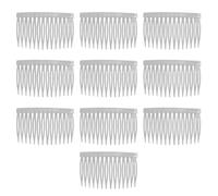 Saiyana 14 dientes peine de plástico para el pelo peine de diseño curvado accesorios para el cabello para mujeres hombres niños (blanco)