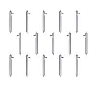 Saiyana 15 piezas de eslabones de correa de reloj de acero inoxidable fijo para la oreja, perno de reparación de manos, juego de accesorios de liberación rápida, barra de resorte de acero inoxidable