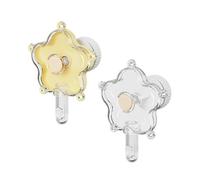 Saiyana 2 comederos rodantes para pájaros para loros, juguete de búsqueda de comida, enriquecimiento mental, diseño resistente a la masticación, dispensador giratorio de flores para jaula de pájaros