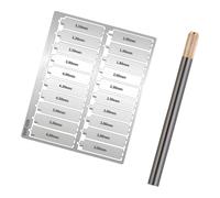Saiyana 20pcs Industrial Metal Flat Bodened Hole Puncher Tool Kits para Modelostanz y taller entusiasta de la artesanía