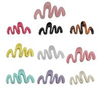 Saiyana 5 horquillas grandes para el pelo, de larga duración, sujeción fuerte, pinza mixta para el pelo para versatilidad (10 colores mezclados)