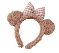 Saiyana Adornos navideños para orejas decorativas, diademas, dibujos animados, accesorios para el cabello, accesorios para el cabello para mujeres y niños (caqui)