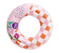 Saiyana Anillos de natación de durabilidad con patrón colorido anillos de natación inflables para piscina y diversión en la playa