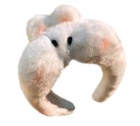 Saiyana Bear Bunnioes - Diadema de felpa suave, cómoda diadema para mujer, accesorio para el pelo (conejo suave y dulce)