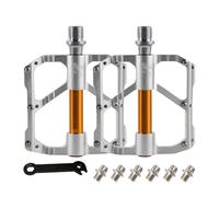 Saiyana Bicicletas de aleación de aluminio Pedales planos 3 Rodamientos Plataforma Ciclismo No fangoso Ancho Pedales Planos Para Parte De Bicicleta De Carretera
