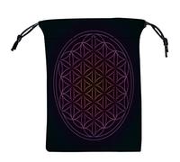 Saiyana Bolsa de regalo para tarjetas de dados de joyería, bolsa con cordón, bolsa de adivinaciones, bolsa de tarots, bolsa de franela para guardar tarjetas de oráculos, bolsa de joyería con cordón