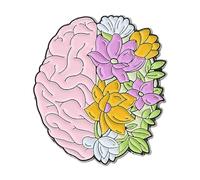 Saiyana Broche de cerebro de corazón, órganos del cuerpo, alfileres de esmalte insignia, joyería de anatomía, regalo para estudiantes, accesorios para hombres y mujeres