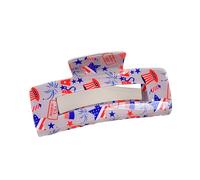 Saiyana Clip de garra de forma cuadrada para mujer, estilo country, tocado creativo para colas de caballo, estilo diario (rectángulo grande)