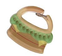 Saiyana Clip para llaves y objetos pequeños, colgante de acrílico para mochila, manual de decoración, ITA Bag Bagle, accesorio para hamburguesa