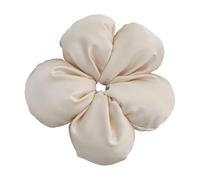 Saiyana Coleteros con flores 3D, coleteros gruesos, coleteros de gran tamaño, elegantes coleteros para el pelo, coleteros para mujeres, caballos (beige)