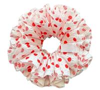 Saiyana Coleteros de coletero, gomas para el pelo, cuerda de flores grandes, hermosas diademas para el pelo para uso diario y fiestas (burbuja roja)