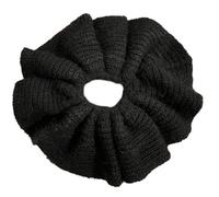 Saiyana Coleteros de punto, coleteros gruesos, coleteros de gran tamaño, elegantes coleteros para el pelo, gomas para el pelo para mujer, sujeción de coletas (negro)