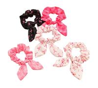 Saiyana Coleteros elásticos para el cabello, simples gomas para el pelo, banda caritativa, anillos públicos, adorables, simples(5)