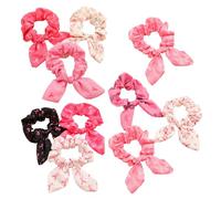 Saiyana Coleteros elásticos para el pelo, simples gomas para el pelo, bandas de caridad, anillos públicos, adorables, sencillos (estilos aleatorios)
