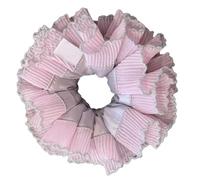 Saiyana Coleteros elegantes para mujer, bandas de pelo de tela suave, gomas elásticas para el pelo, postizos cómodos, decoración del cabello (polvo gris)