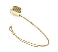 Saiyana Collar con colgante de peine, collar de cuerda, longitud ajustable, cadena de clavícula, accesorios de moda para mujeres y M, Metallkette, Goldfarben, Metal