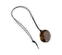 Saiyana Collar con colgante de peine de moda con flecos, portátil, resistente acrílico, accesorio de joyería para hombre y mujer, para uso diario, 1, Acrílico