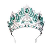 Saiyana Corona Reina Peine Con Adornos De Cristal Colorido Para Bodas Bodas Concursos De Belleza Y Eventos De Disfraces