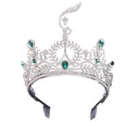 Saiyana Coronas De Desfile Brillantes Tiaras De Cristal Multicolor Delicadas Con Peine Seguro Para Ocasiones Especiales