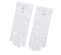 Saiyana Cruces infantiles, velo de diamantes de imitación, velo de fiesta de cumpleaños para niñas, cruces brillantes para fiestas de cumpleaños (guantes cruzados)