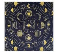 Saiyana Cuadrados Servicios Divinos Patrón de Conejo Luna Astrología Mantel Tarot Mantel Mantel Mantel Brujería Suministros Suministros