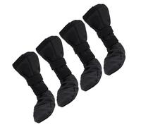 Saiyana Cubrir los pies del perro zapatos de protección para mascotas con pegatinas ajustables botas de agarre gruesas para perros con bastón ajustable
