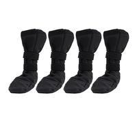 Saiyana Cubrir los pies del perro zapatos de protección para mascotas con pegatinas ajustables botas de agarre gruesas para perros con bastón ajustable