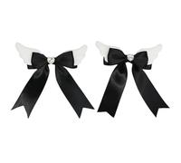 Saiyana Delicada pinza para el pelo, horquillas de moda con lazo, añaden encanto a tu peinado y son adecuadas para diferentes ocasiones (negro)
