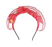 Saiyana Diadema de arcos rojos para mujer, suave y elástica, accesorios para el cabello cómodos para el uso diario y especial (oso pequeño)