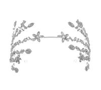Saiyana Diadema de cristal para ocasiones formales, diadema de diamantes de imitación brillantes, diadema de boda, vestido de novia, vestido de noche, peinado (plata 3179S)