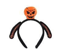 Saiyana Diadema de dibujos animados con forma de cráneo relleno, para mujer, fotografía de estudiantes, cinta para el pelo, forma de cráneo relleno, lavar la cara, diademas (naranja)