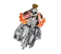 Saiyana Diadema de encaje punk Spiderweb web con diseño de esqueleto de resina y rosas para fiestas de disfraces de Halloween y eventos temáticos (B)