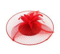 Saiyana Diadema de gran tamaño para eventos nocturnos, diademas de moda para mujer para fiestas y (rojo)