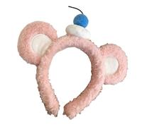Saiyana Diadema de pastel de frutas de dibujos animados para lavar la cara, tela suave, gorro ajustable, cabeza de fiesta(3)