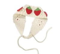 Saiyana Diadema para mujer, triángulos, pañuelos, elástica, bonito patrón, accesorio para el cabello para mujeres y niñas (diadema de fresa)