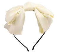 Saiyana Diadema punk de gran tamaño, vintage, para cosplay, unisex, accesorio para la cabeza (diadema de color crema)