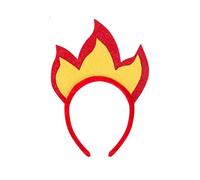 Saiyana Diadema realista con forma de llama, falda de tul para Halloween, conciertos, fiestas, juegos de rol y accesorios de disfraz de festivales (estilo A)