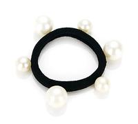Saiyana Diademas de goma para el pelo con perlas de moda con cuentas para mujeres y niñas, joyería elegante, accesorios para el cabello, toalla, soporte para cola de caballo