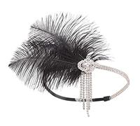 Saiyana Diademas de plumas de los años 20, para eventos especiales, bodas, compromisos, noche, peinados
