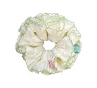 Saiyana Doble capa elástica rasgón diseño de alto rendimiento tela suave accesorios para el cabello para mujeres niñas(Qingti)