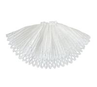 Saiyana Elegante diadema plisada blanca ahuecada de doble capa y goma elástica para el pelo (blanco)