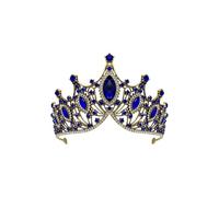 Saiyana Elegantes coronas de novia con diamantes de imitación para mujeres y niñas, diadema para fiestas, accesorios para bodas y especiales, Durchmesser: ca. 16cm, Aleación