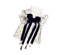 Saiyana Elegantes horquillas de perlas para niñas con borlas, pinzas para el pelo y pinzas laterales para el pelo (beige)