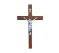 Saiyana Escultura De Cruces Metal Madera Espiritual para Decoración Salas Oración Exhibición Pared Iglesia Y Regalos Religiosos Reflexivos Cruces Decoración Iglesia