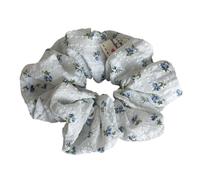 Saiyana Francés floral bordado locura para mujeres suave tela lazos para el cabello accesorios elegantes para el cabello Ponytail Holder(1)