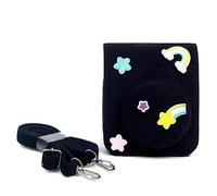 Saiyana Funda protectora de fieltro negro para 12 cámaras, funda protectora suave para 12 cámaras, funda protectora de repuesto para cámara pequeña, bolsa portátil para cámara de viaje, estrella y