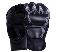 Saiyana Guantes de medio dedo para adultos transpirable protector kickboxing perforación MMA entrenamiento boxeo bolsas pesadas